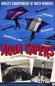 Aqua Capers Movie Poster Print featuring vibrant colors and dynamic design.