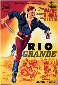 Rio Grande Movie Poster Print showcasing classic film artwork.
