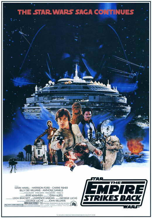 The Empire Strikes Back Movie Poster Print (11x17)