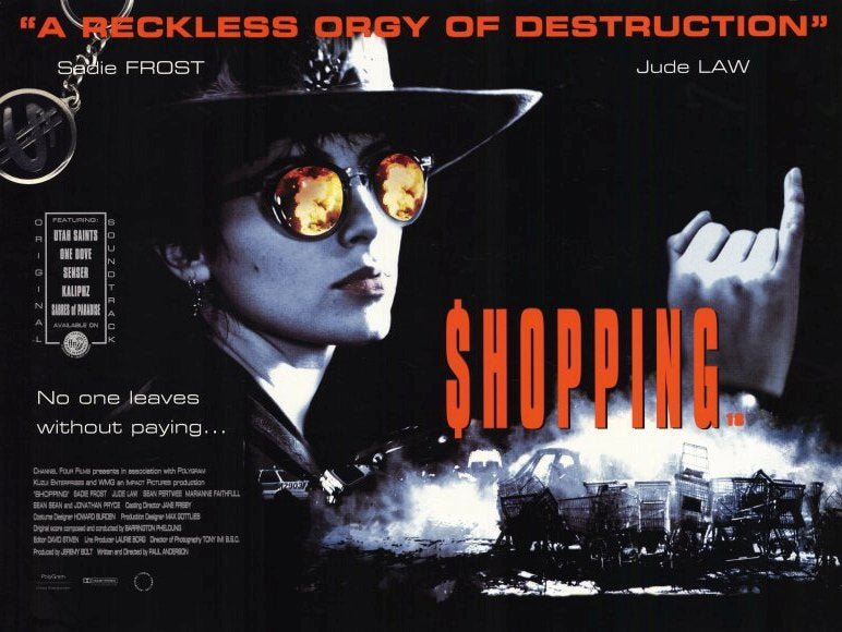 Shopping Movie Poster Print showcasing vibrant cinema art.
