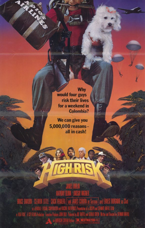 High Risk Movie Poster Print showcasing thrilling cinematic art.