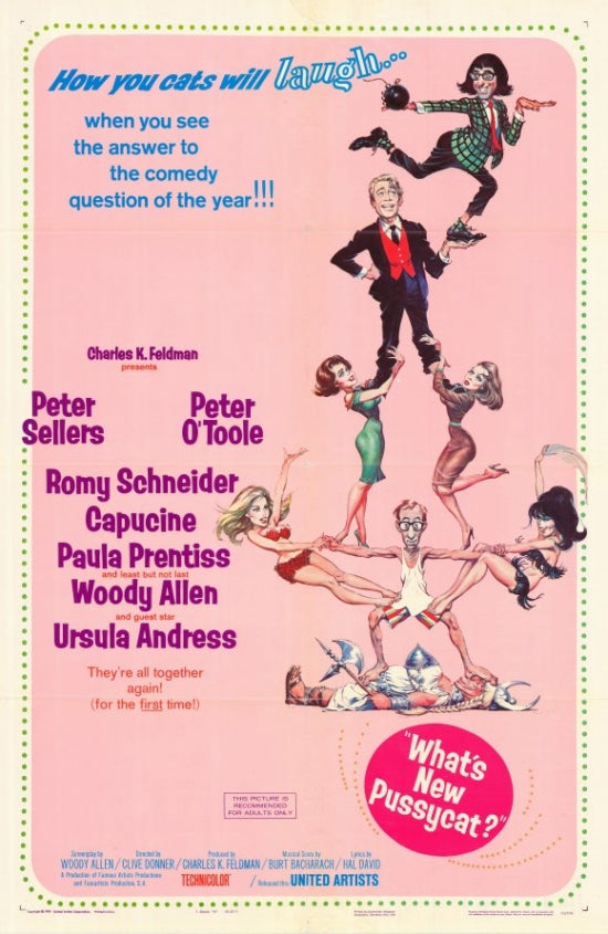 What's New Pussycat Movie Poster Print - Vintage Cinema Art