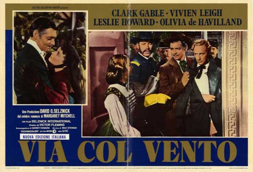 Gone with the Wind Movie Poster Print showcasing classic film art.