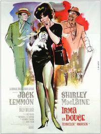 Irma La Douce Movie Poster showcasing classic film art.