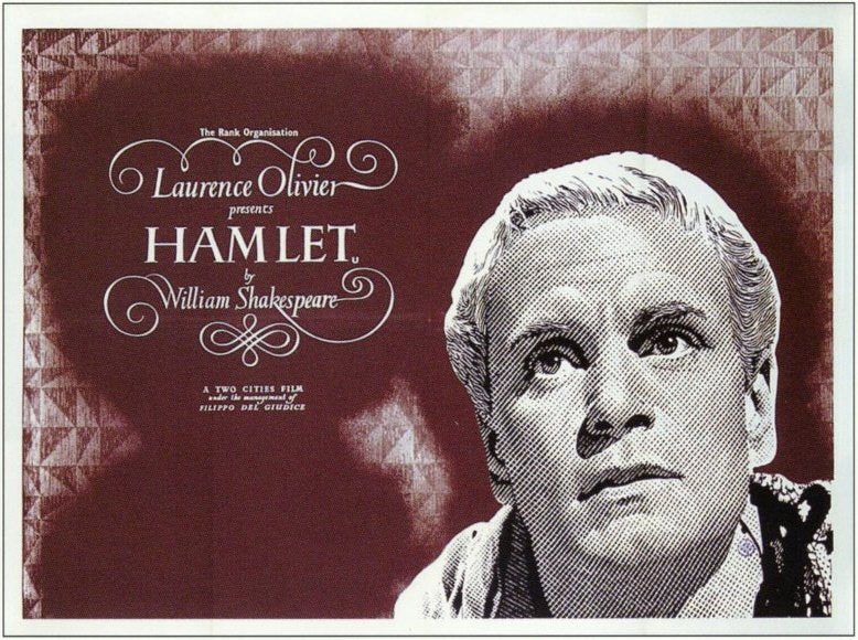 Hamlet Movie Poster Print showcasing the classic Shakespearean drama.