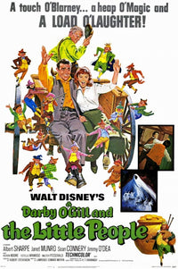 Darby O'Gill and the Little People Movie Poster Print showcasing whimsical characters.