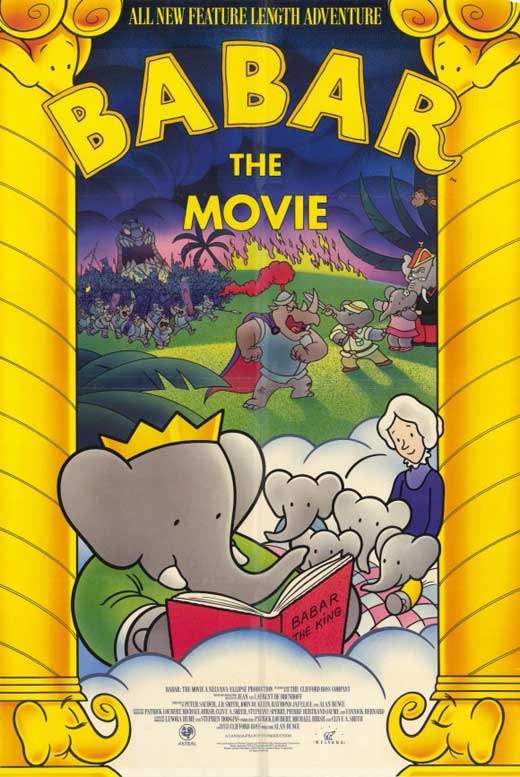 Babar: The Movie Poster Print showcasing the beloved elephant king