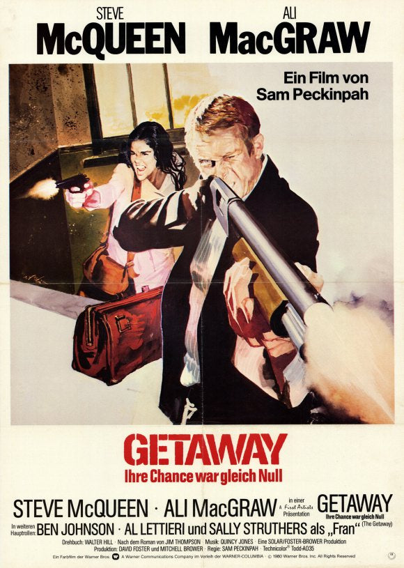 The Getaway Movie Poster Print showcasing thrilling cinematic art