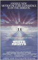 White Nights Movie Poster Print featuring vibrant colors and cinematic themes.