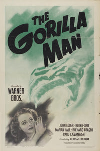 The Gorilla Man Movie Poster Print - vibrant film artwork.