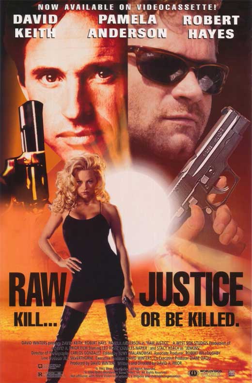 Raw Justice Movie Poster Print featuring action-packed design.