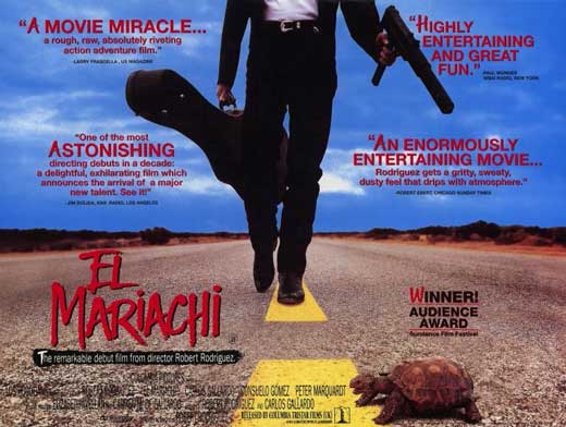 El Mariachi Movie Poster Print featuring vibrant cinematic design.