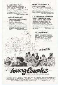 Loving Couples Movie Poster Print showcasing romance and connection