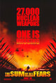 The Sum of All Fears Movie Poster Print featuring intense action and suspense.