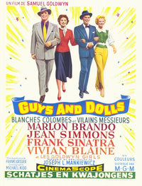 Guys and Dolls Movie Poster Print showcasing classic cinema art.