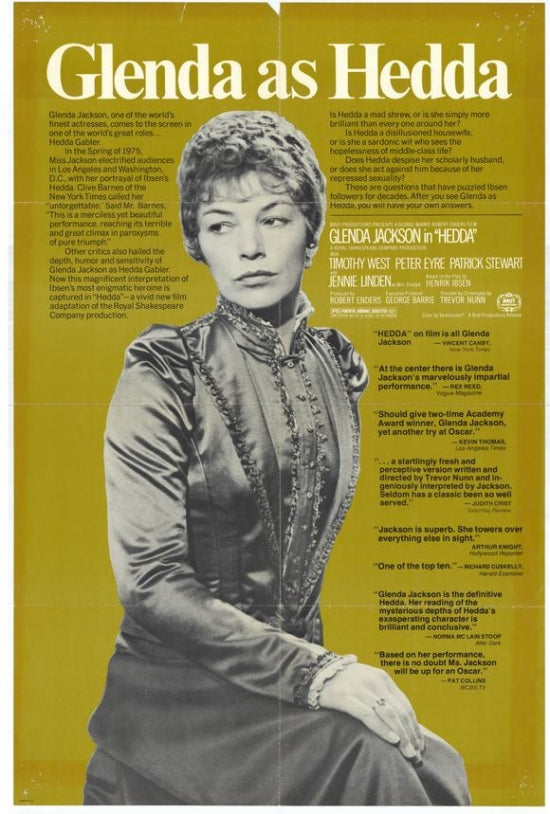 Hedda Movie Poster Print showcasing classic cinematic artwork.