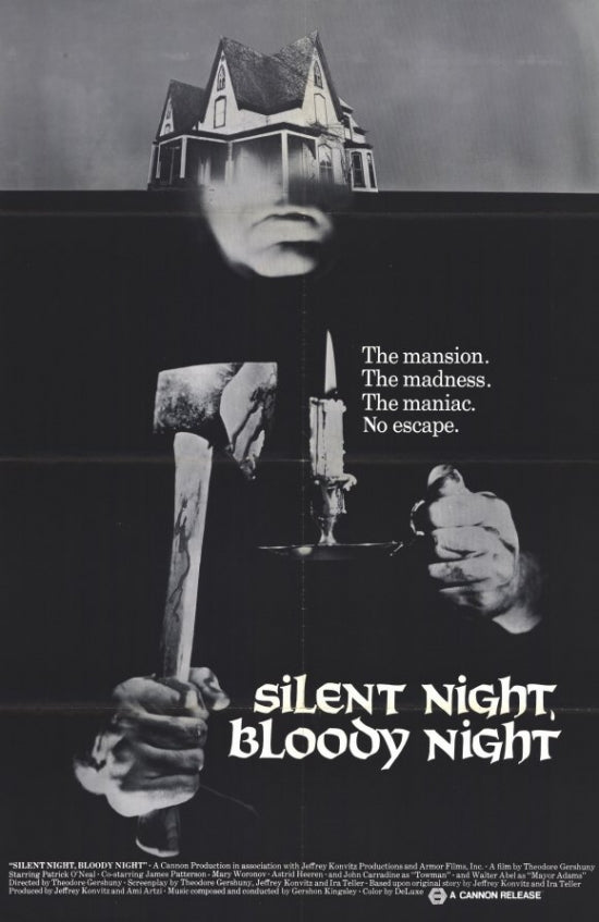 Silent Night Bloody Night Movie Poster featuring classic horror art.