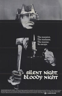 Silent Night Bloody Night Movie Poster featuring classic horror art.