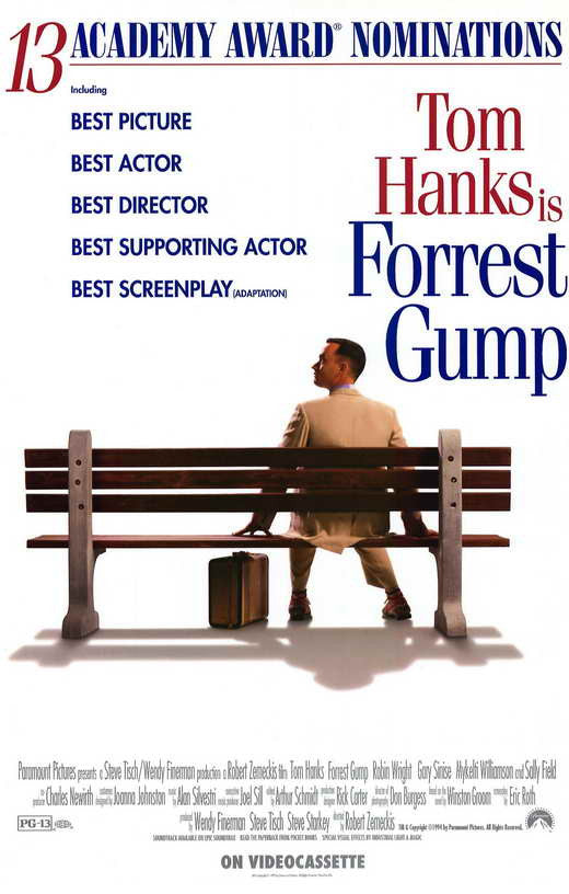 Forrest Gump Movie Poster Print (11 x 17) - Classic Film Art