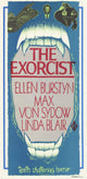 The Exorcist Movie Poster Print featuring iconic horror imagery.