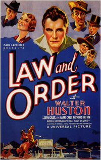 Law and Order Movie Poster Print showcasing iconic crime drama.