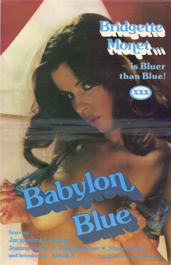 Babylon Blue Movie Poster Print showcasing vibrant blue tones and cinematic imagery.