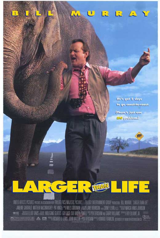 Larger Than Life Movie Poster Print showcasing vibrant cinematic artwork.
