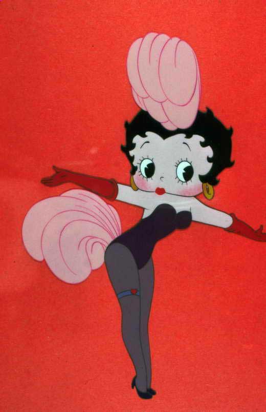 Betty Boop Movie Poster Print 11x17 featuring vintage cartoon character.