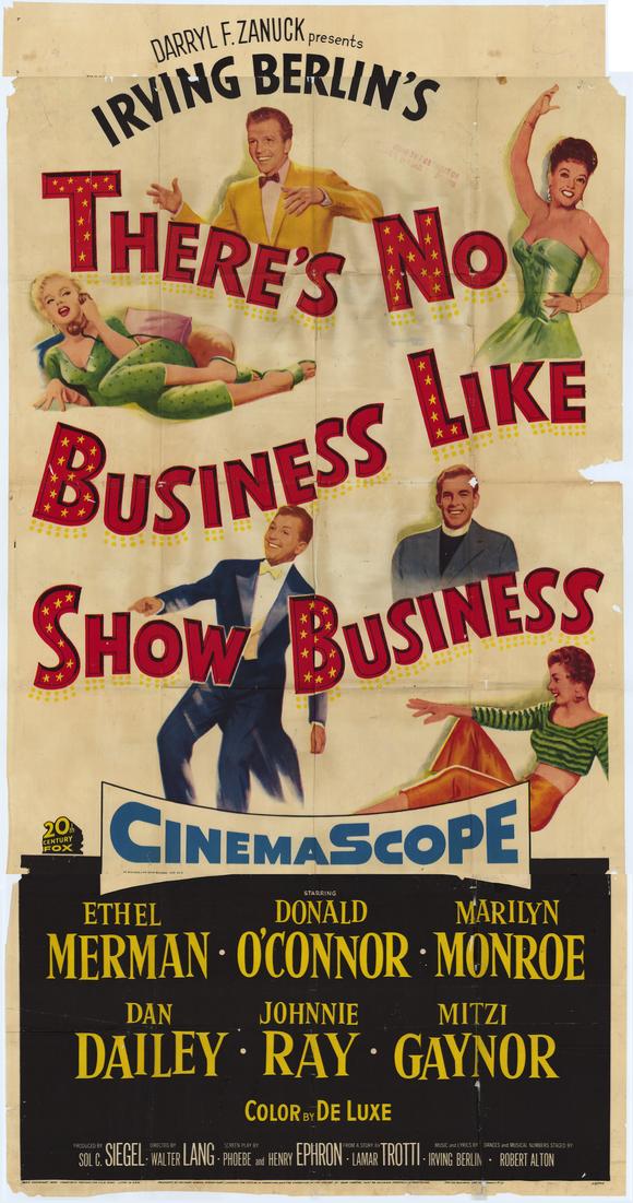 There's No Business Like Show Business movie poster print, 11 x 17 inches.