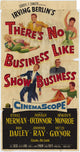 There's No Business Like Show Business movie poster print, 11 x 17 inches.