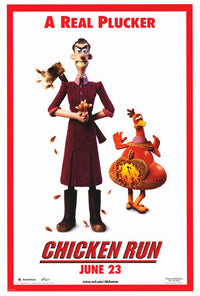 Chicken Run Movie Poster Print featuring adventurous characters