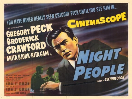 Night People Movie Poster Print showcasing captivating film visuals.