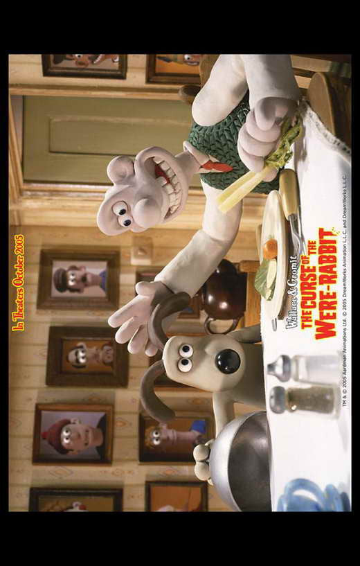 Wallace & Gromit: The Curse of the Were-Rabbit Movie Poster Print (11x17)
