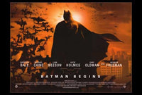 Batman Begins Movie Poster Print showcasing the iconic superhero.