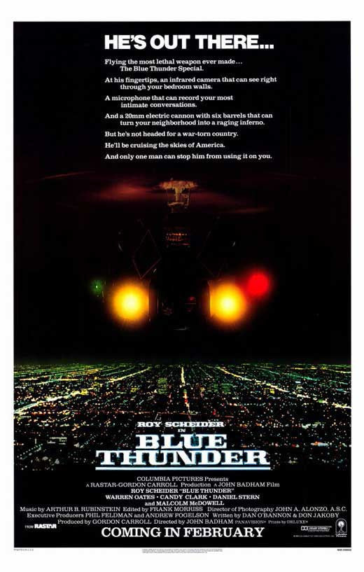 Blue Thunder Movie Poster Print (11x17) - Perfect for Home or Office