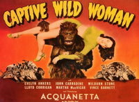 Captive Wild Woman Movie Poster Print showcasing classic cinema art.