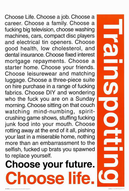Trainspotting Movie Poster Print - 27x40 | Posterazzi