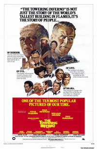 The Towering Inferno movie poster print showcasing dramatic film imagery.