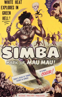 Vibrant Simba Movie Poster Print featuring iconic imagery from the classic film.