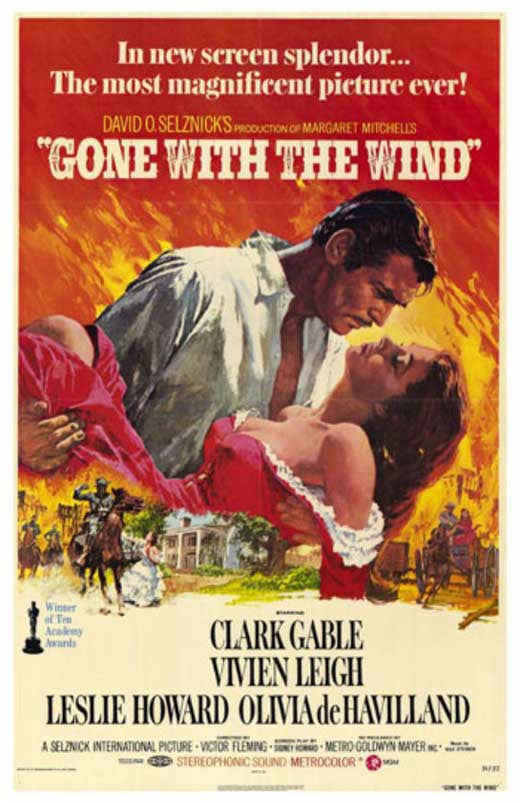 Gone with the Wind Movie Poster Print - 27x40 | Posterazzi