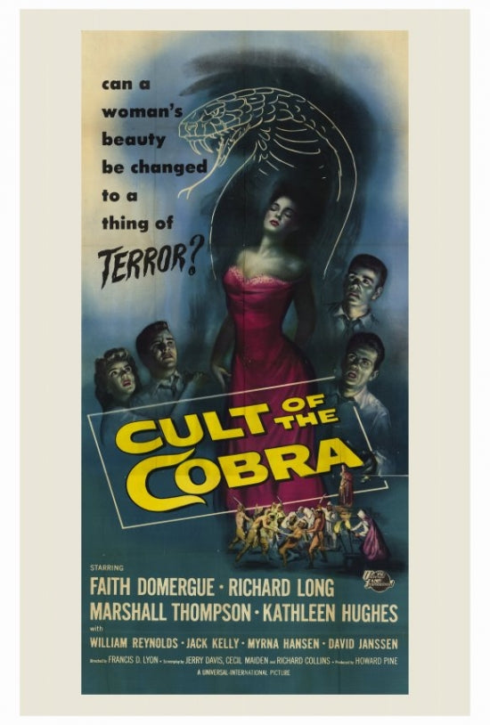 Cult of the Cobra Movie Poster Print featuring classic horror imagery.