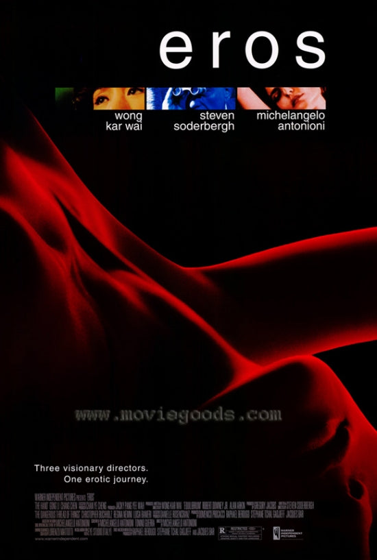 Eros Movie Poster Print featuring vibrant colors and romantic imagery.