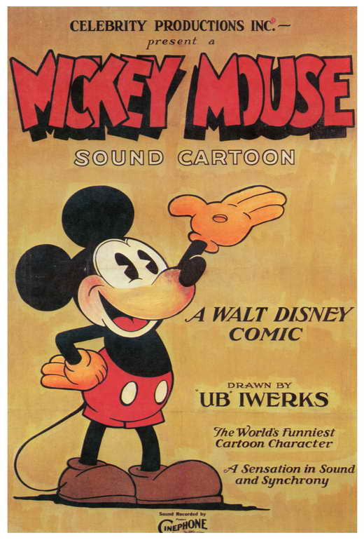 Mickey Mouse Movie Poster Print - 27x40 | Pop Culture Graphics