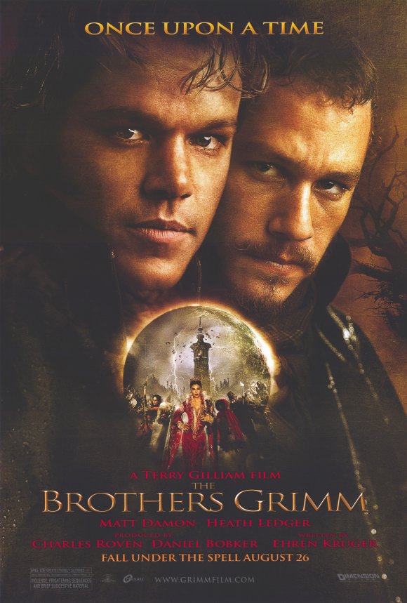 The Brothers Grimm Movie Poster Print featuring enchanting designs.