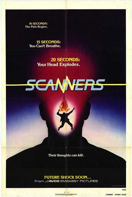 Scanners Movie Poster Print (27x40)