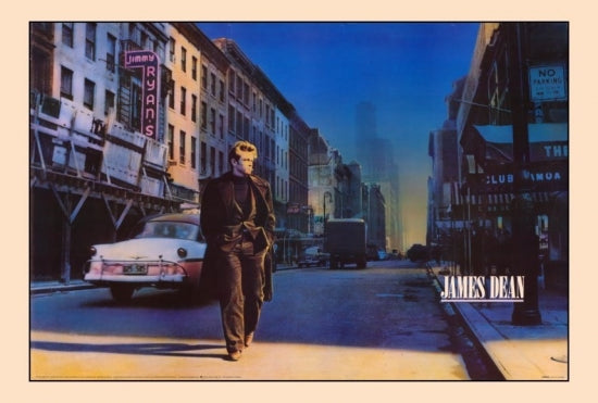 James Dean Movie Poster Print featuring iconic Hollywood legend.