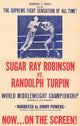 Sugar Ray Robinson vs. Randolph Turpin Movie Poster Print - 11x17