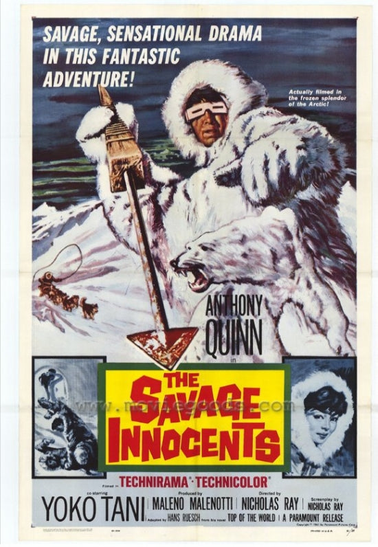 Savage Innocents Movie Poster Print showcasing vibrant colors and cinematic art.