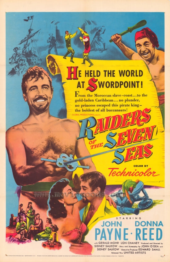Raiders of the Seven Seas Movie Poster Print showcasing adventure and nostalgia.