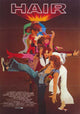 Hair Movie Poster Print featuring vibrant colors and iconic design from the 1979 musical.